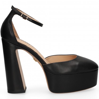 ABIERTO LADOS PLATAFORMA NEGRO BLACK