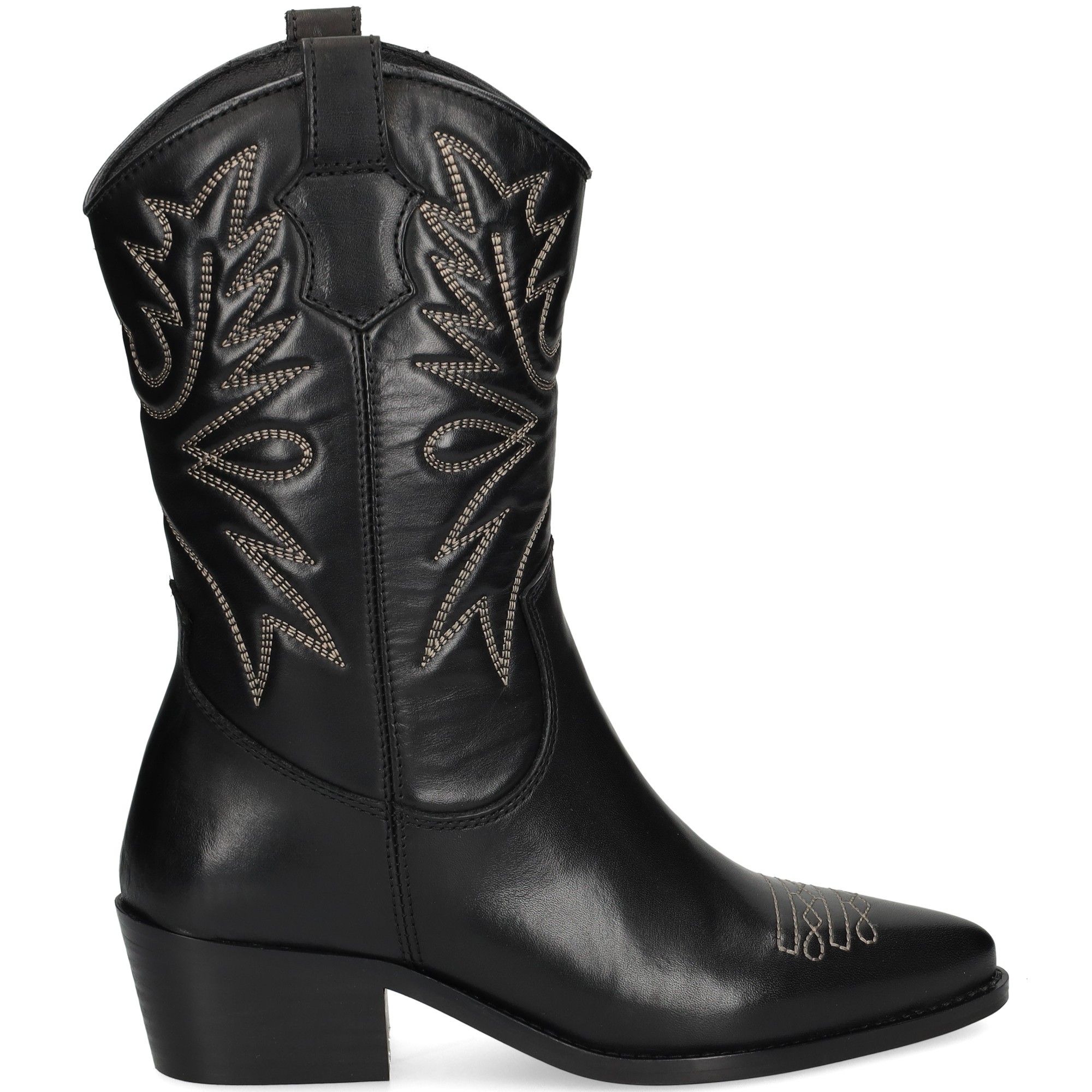 botin-cowboy-pespuntes-negro