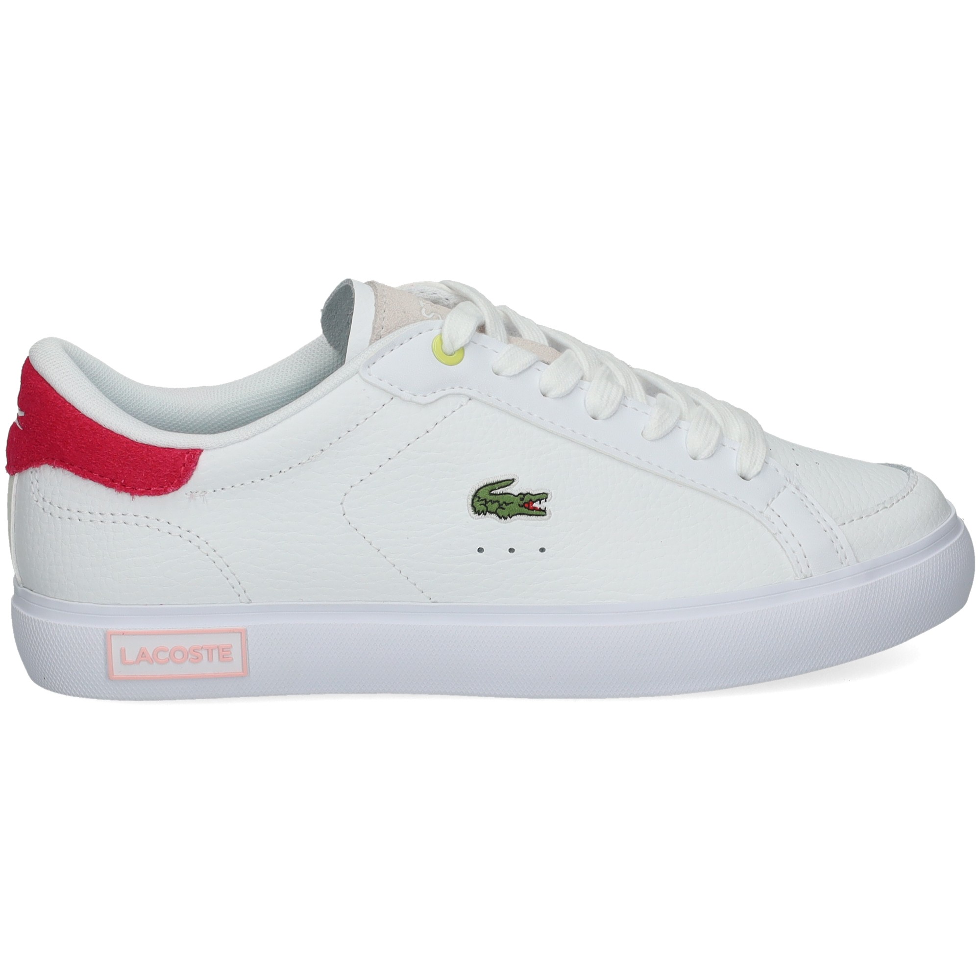  Lacoste Zapatillas para mujer, Wht Pnk, 6 : Ropa