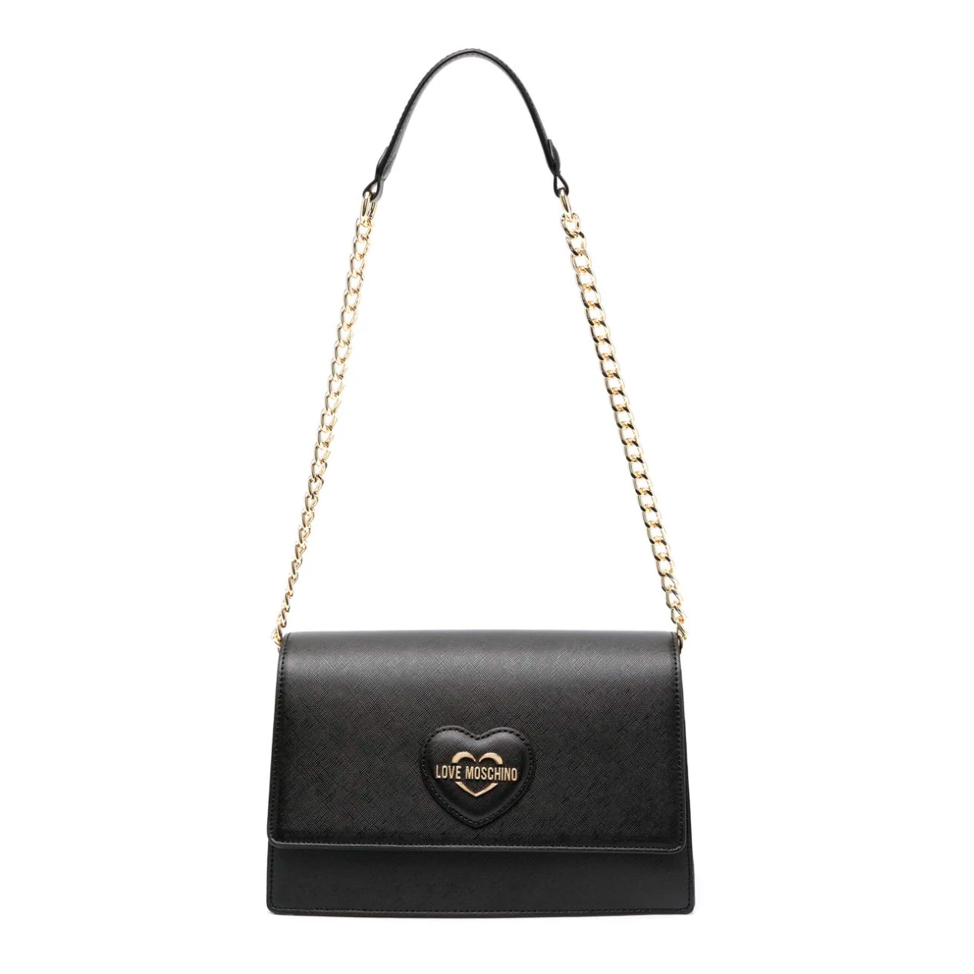 Love moschino discount black leather bag