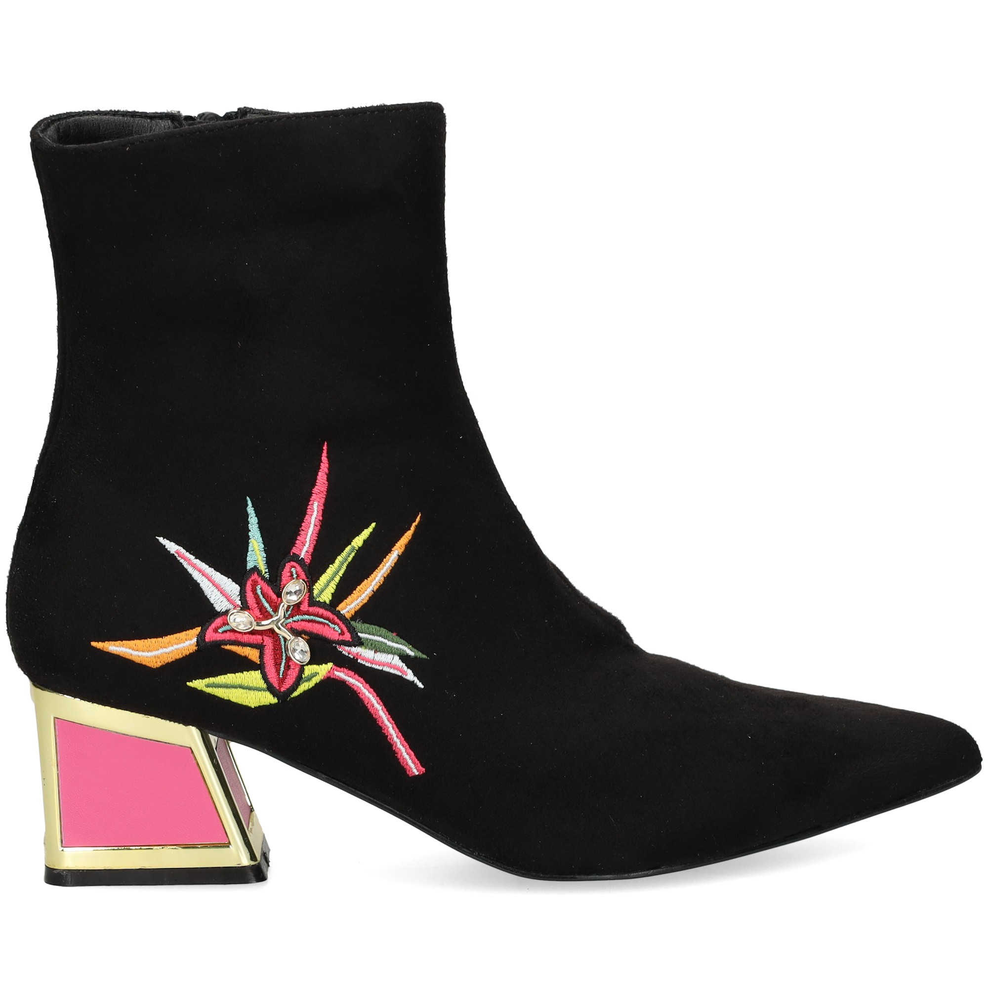 botin-licra-flor-negro