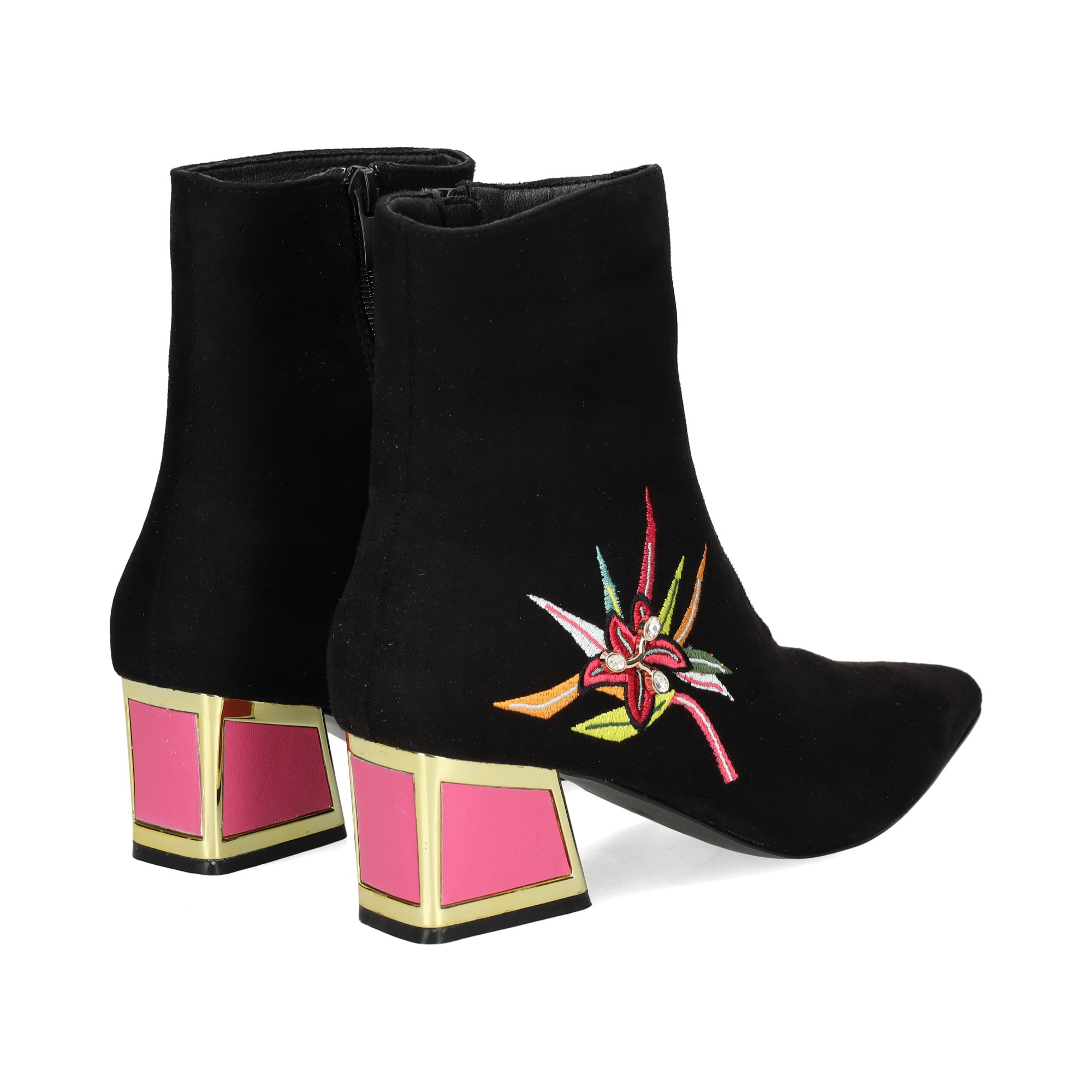 botin-licra-flor-negro