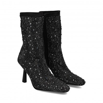 1/2 BOTA ANTE STRASS NEGRO