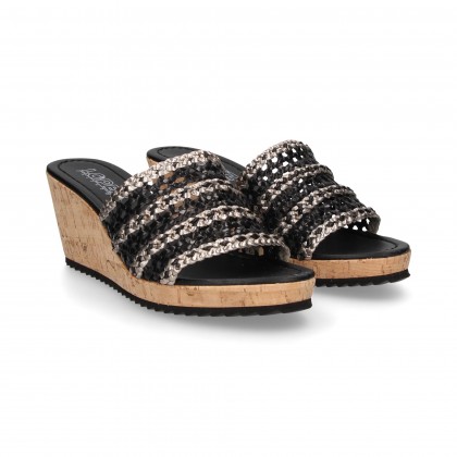 LEAD BLACK BRAIDED WEDGE