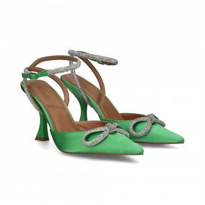 SIN TALON GILDA STRASS SATIN VERDE