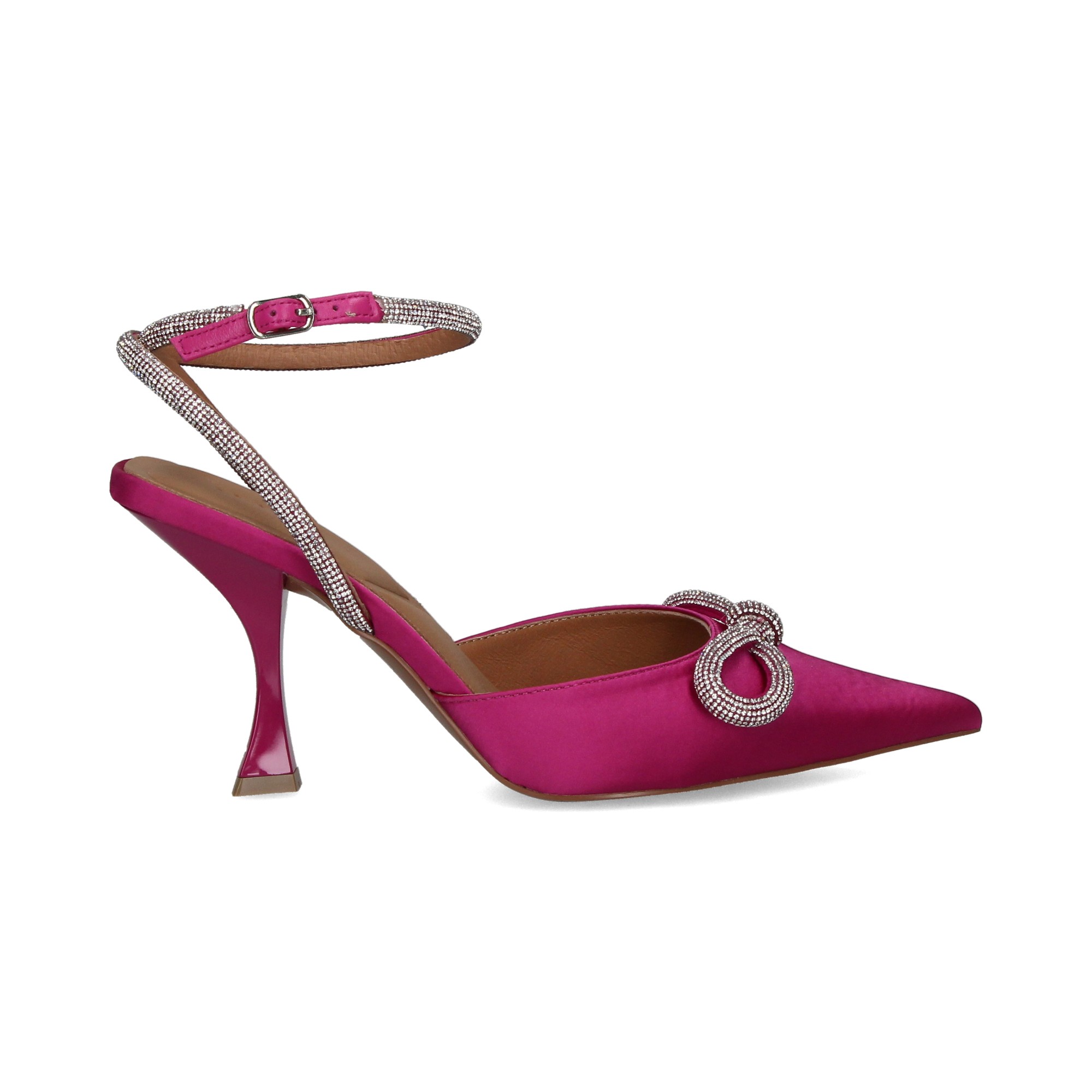 SIN TALON GILDA STRASS SATIN FUCSIA