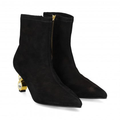 BOTIN PIEL STRETCHY NEGRO