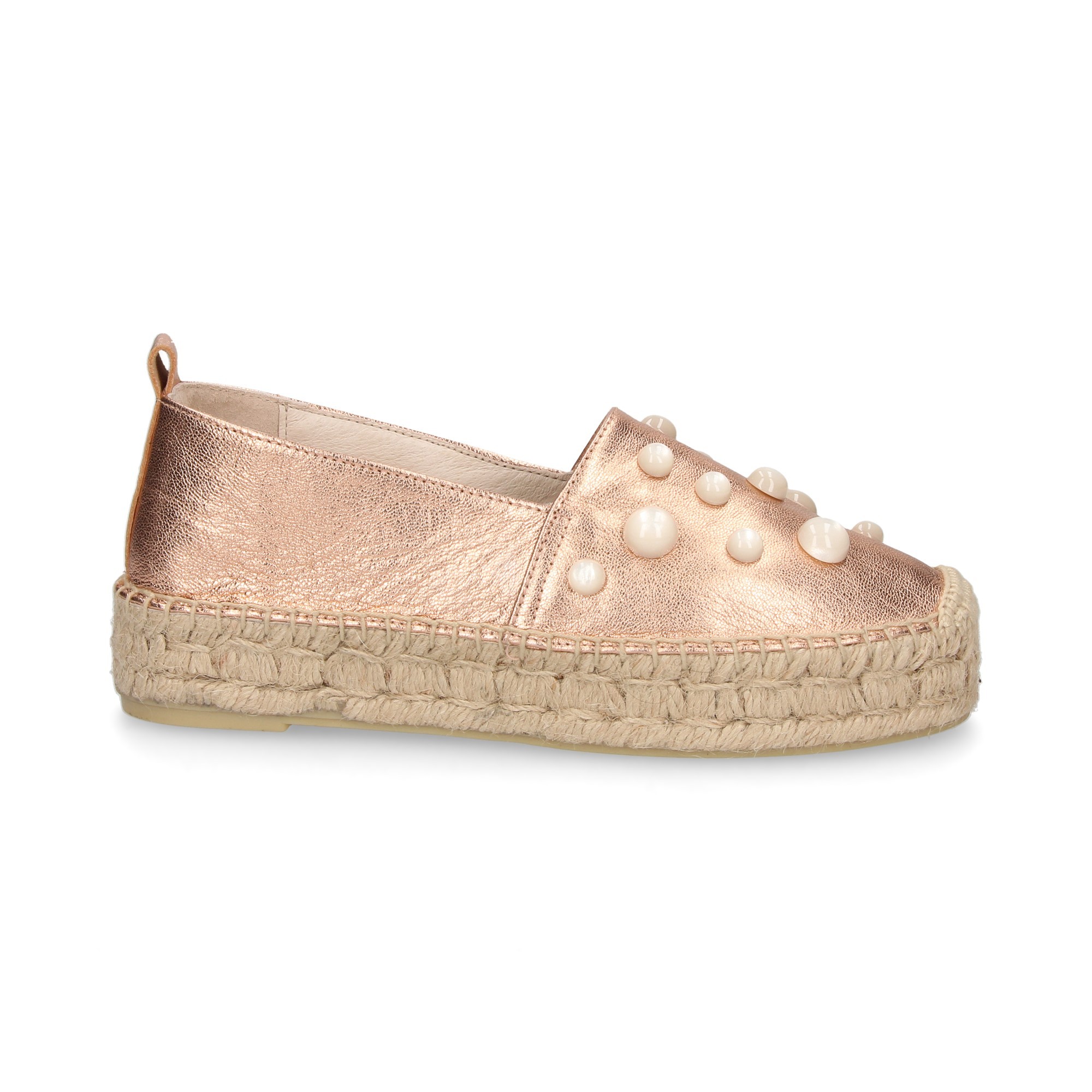 ESPADRILLAS METALLICHE IN RAME PERLE ESPADRILLAS