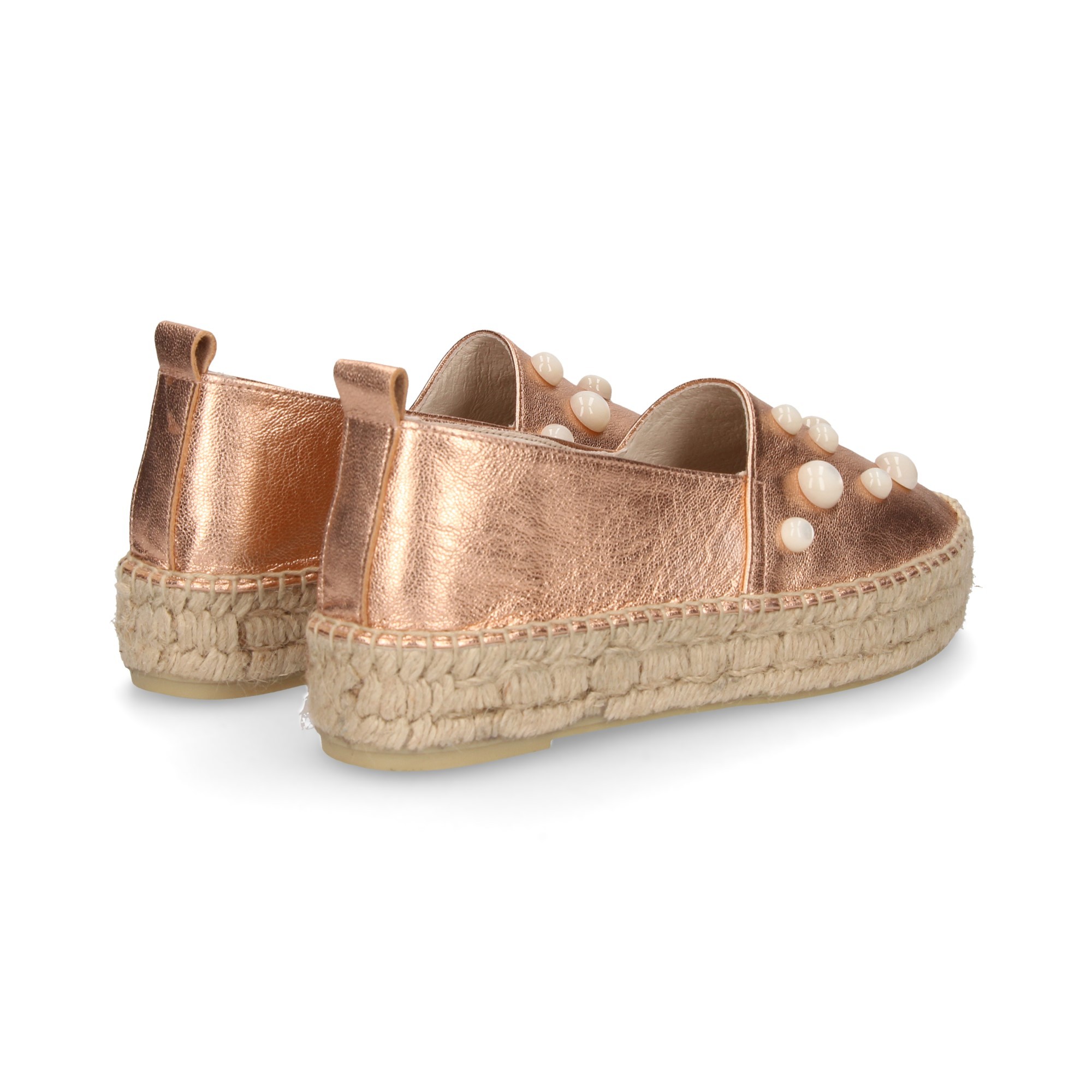 ESPADRILLAS METALLICHE IN RAME PERLE ESPADRILLAS