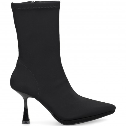 1/2 BOTA PLATAFORMA LICRA NEGRO PRETO