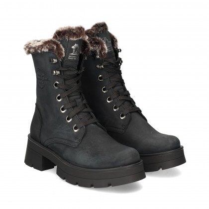 BOTIN PELO INTERIOR NOBUCK NEGRO