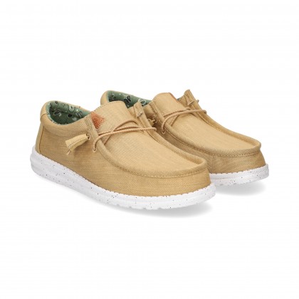 DEPORTIVO WALLABEE TEJIDO CUERO