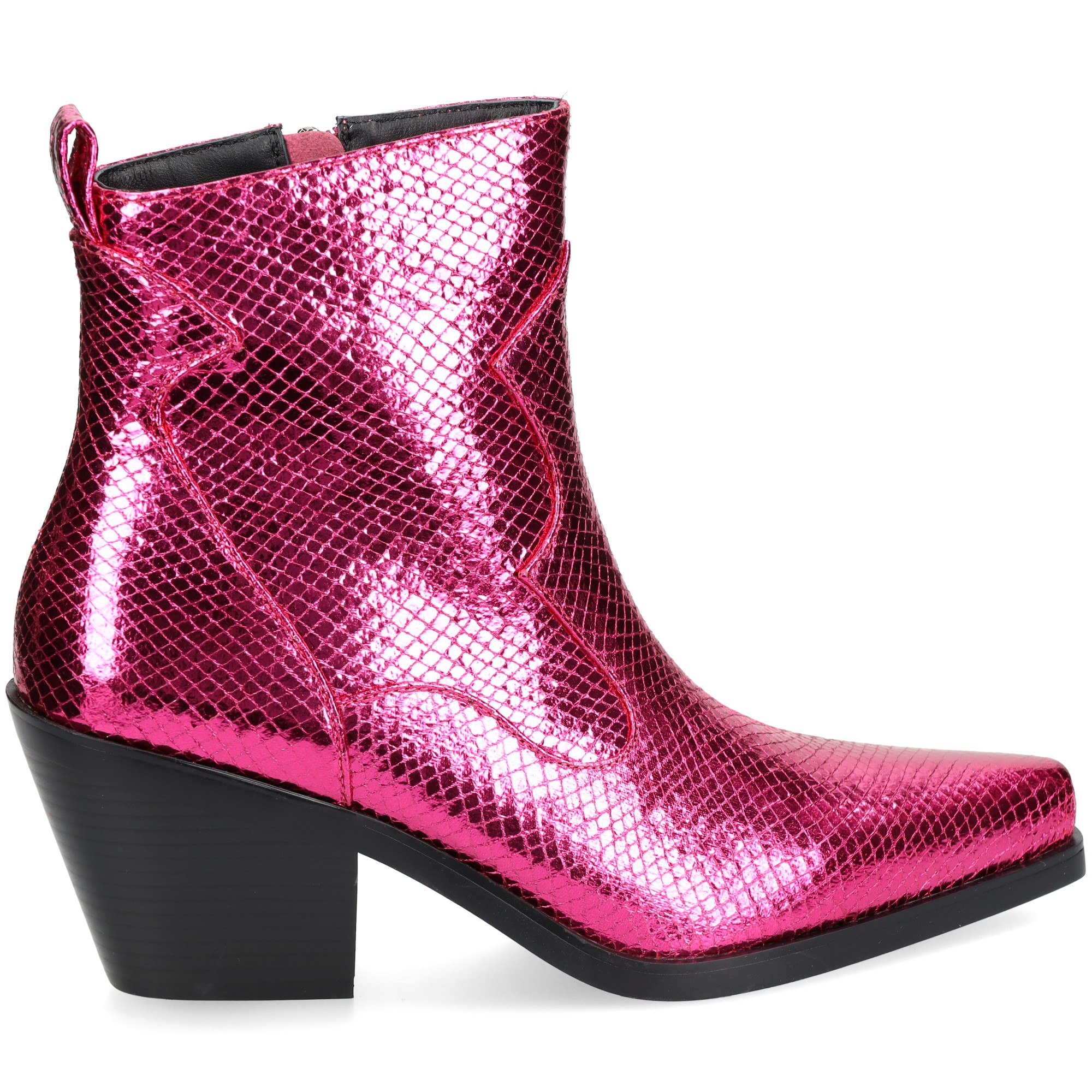 botin-cowboy-reptil-fucsia