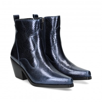 BOTIN COWBOY REPTIL AZUL