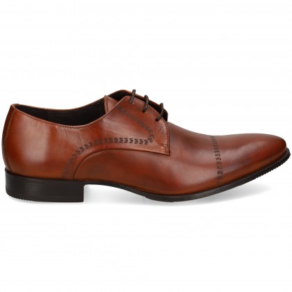 BLUCHER PARTIDO GRABADO CUERO