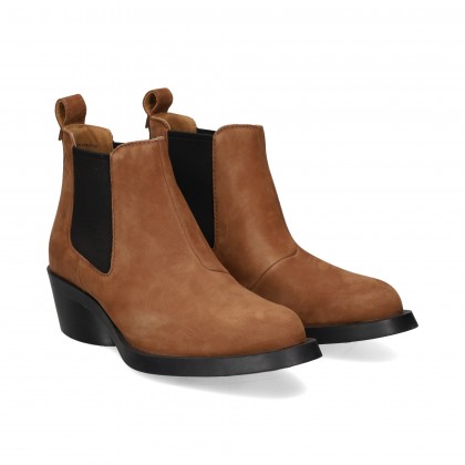 BOTIN ELASTICOS LADOS NOBUCK MARRON