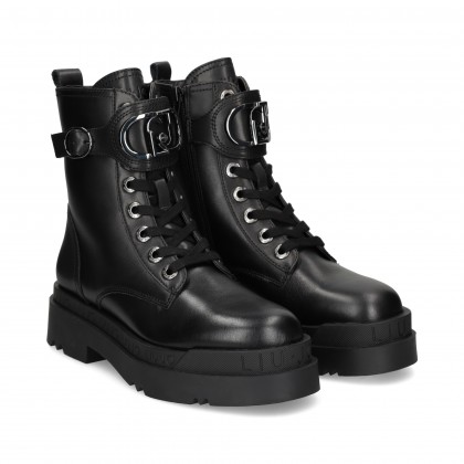 BOTIN CORDON APLIQUE NEGRO