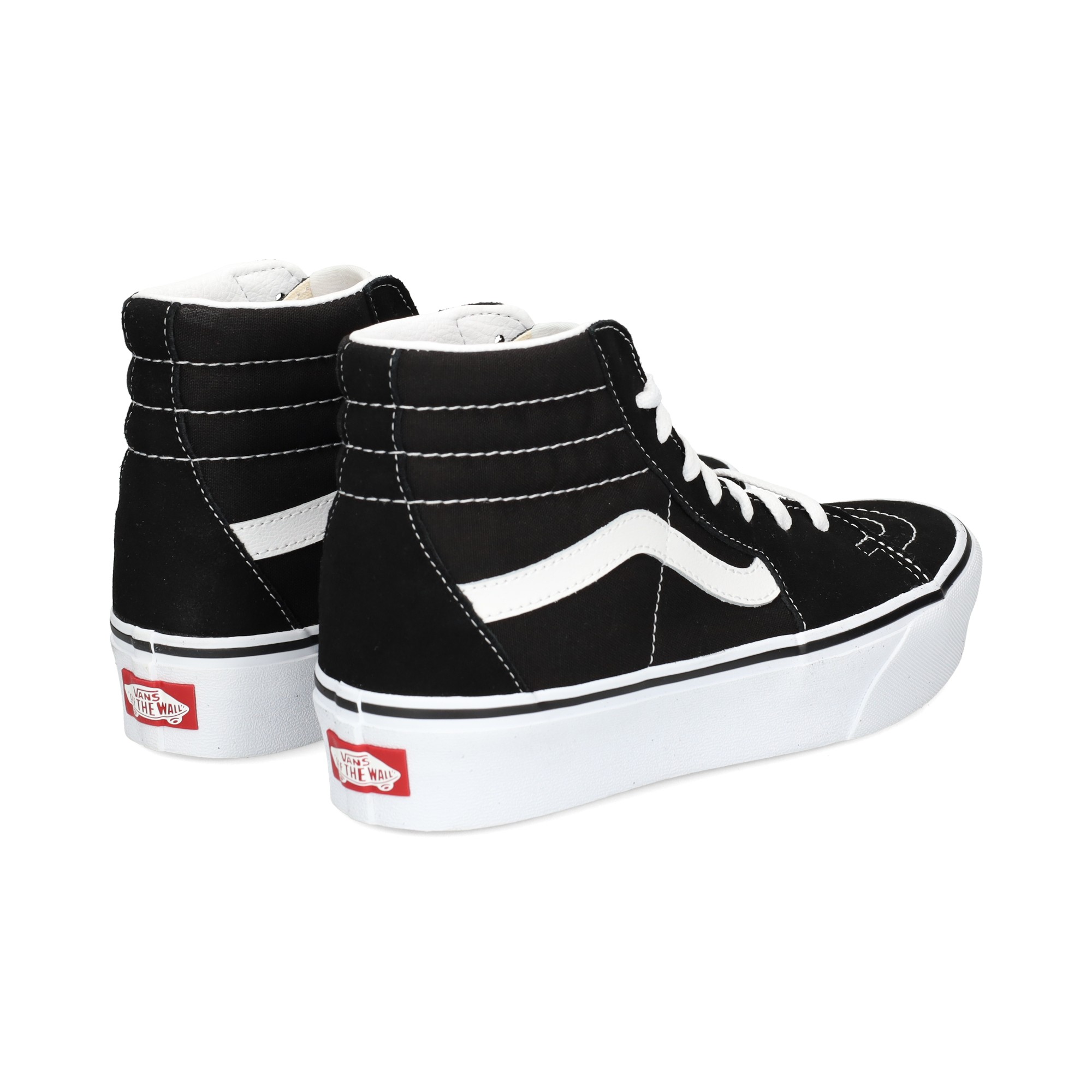 banda-blanco-plataforma-botin-negro