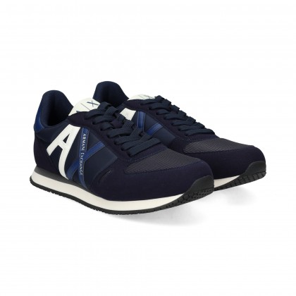 Armani Jeans Leather/Suede Sneakers Mens Size 7 NIB $295 | Navy blue  sneakers, Blue sneakers, Sneakers