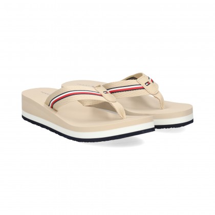 FLIP FLOP ALTA WEBBING BEIGE