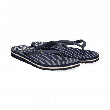 FLIP FLOP AZUL RAYAS+GOMA AZUL