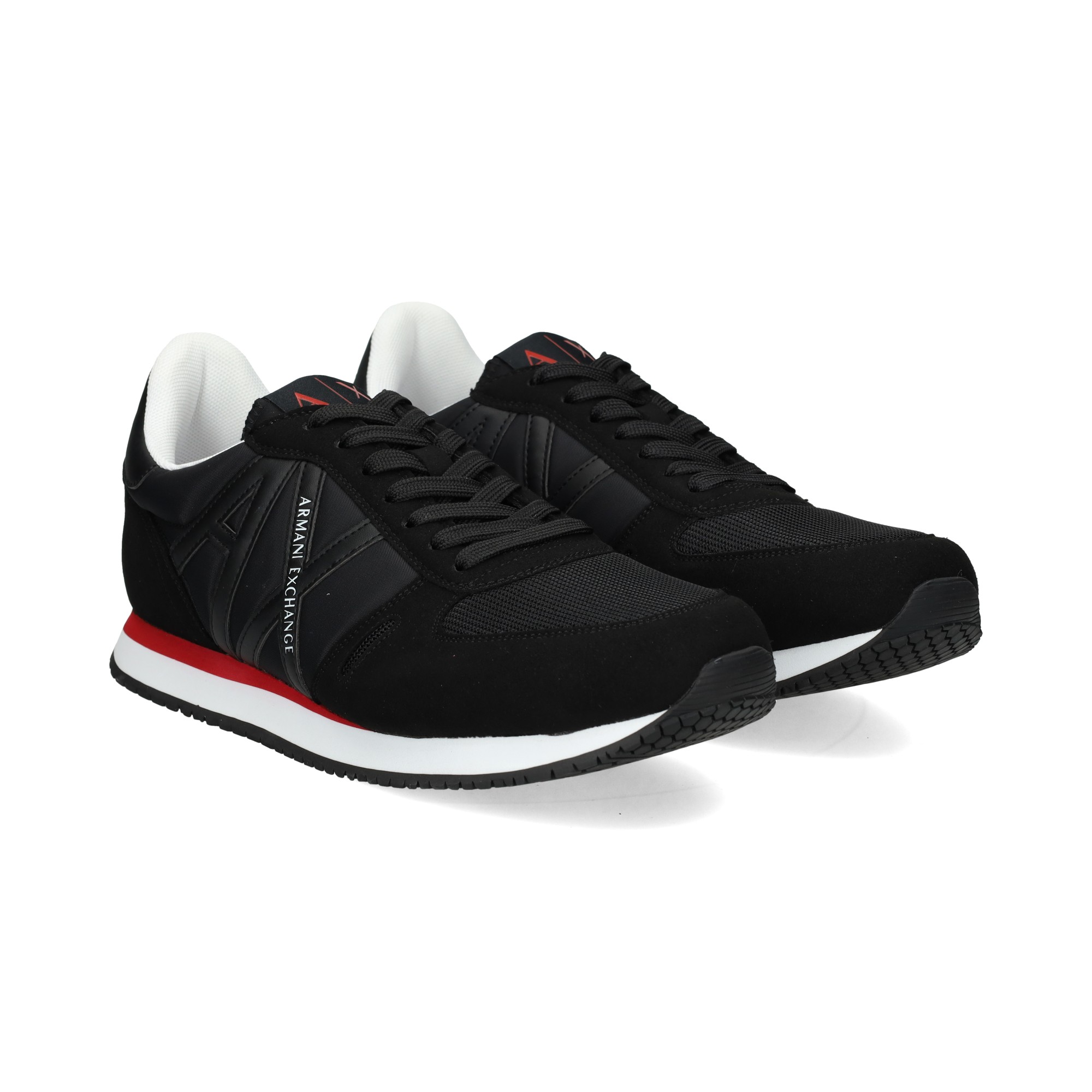 Buy Armani Exchange Lace Up Low Top Sneakers In Black | 6thStreet UAE