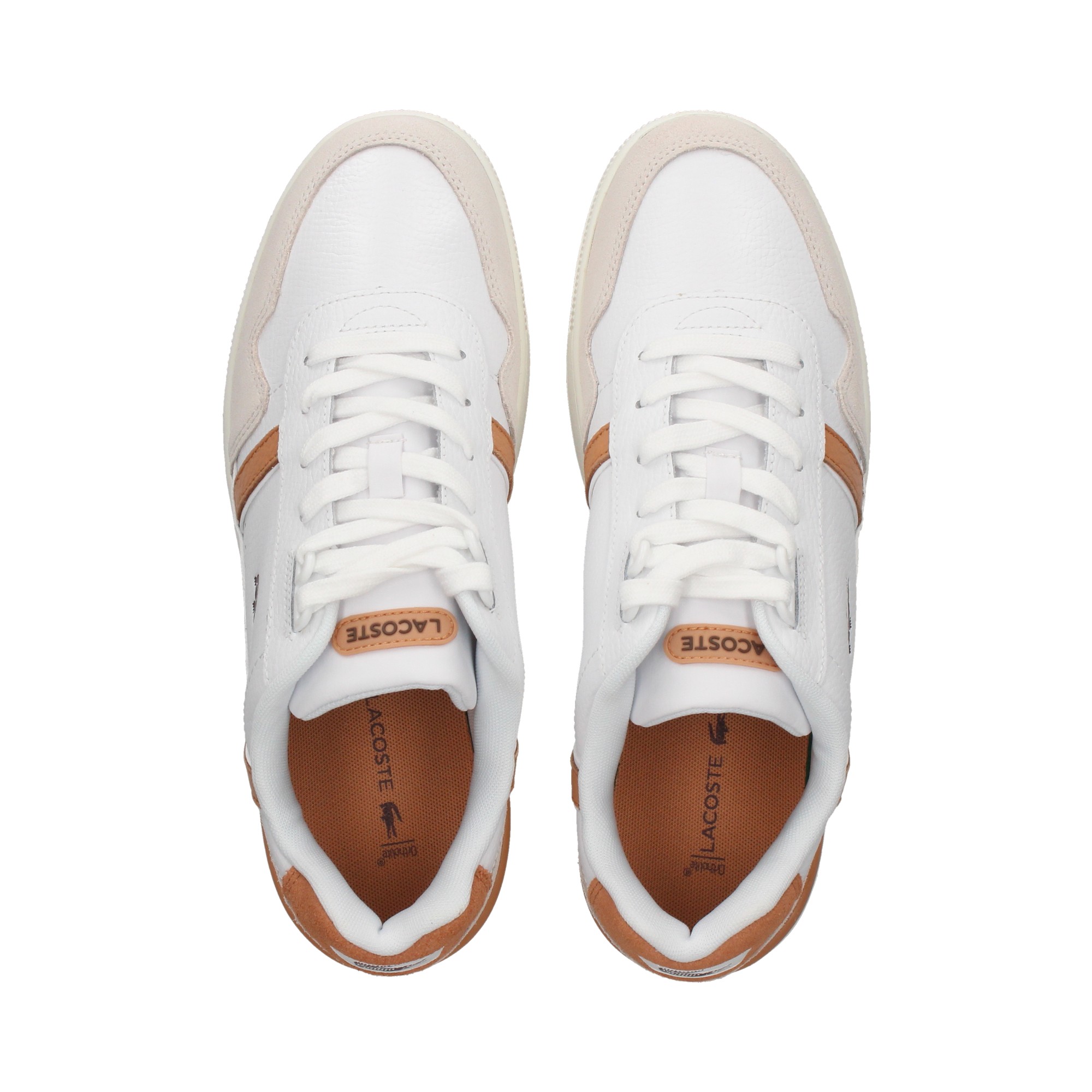 LACOSTE Herren Turnschuhe 47SMA0066 2J8 WHT/LT BRW