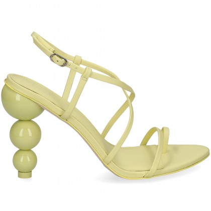 TACON BOLAS SANDALIA AMARILLA LEMON SORBET