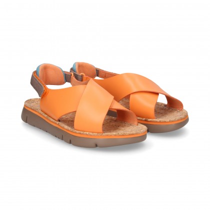 .ORANGE SKIN CROSS SANDAL