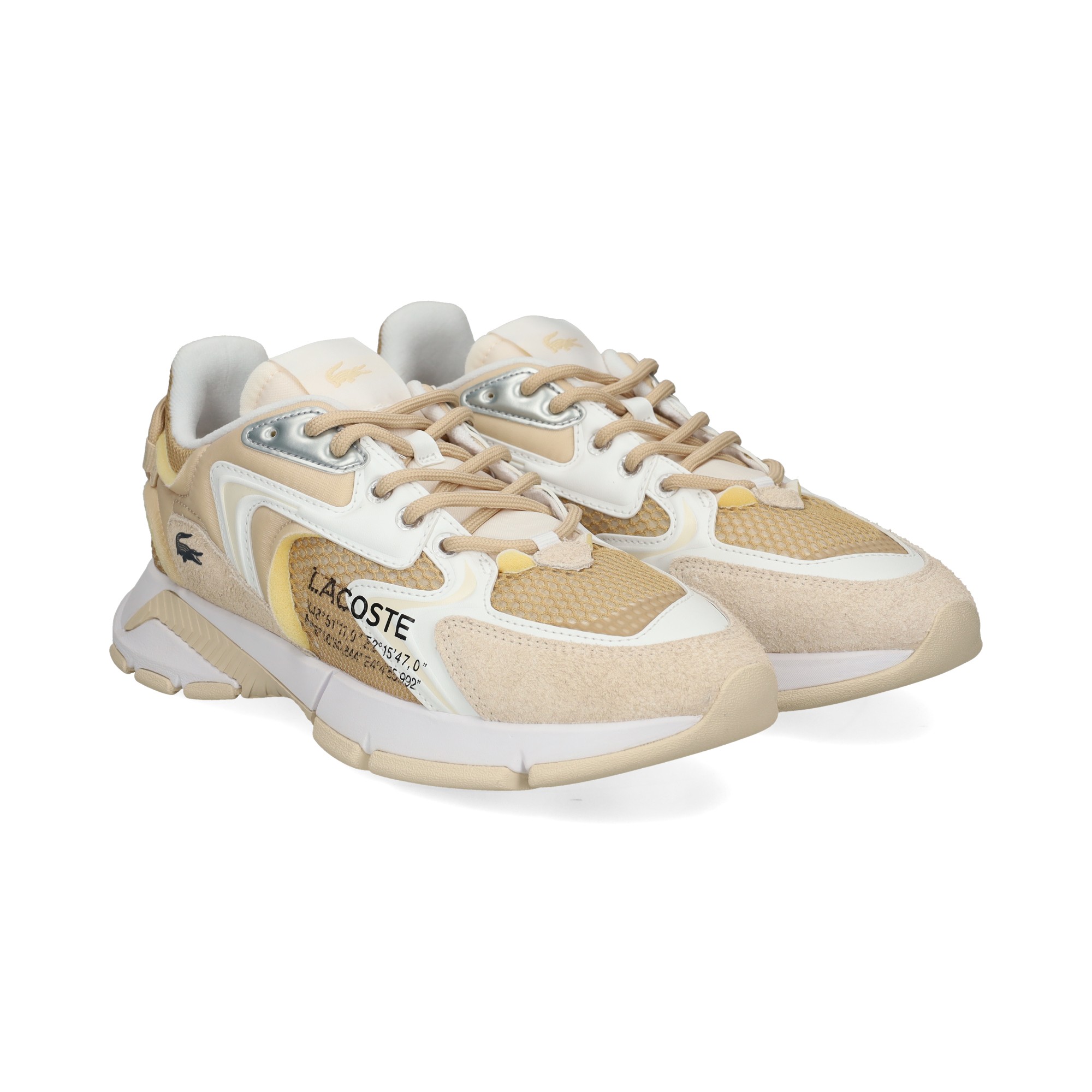LACOSTE Herren Turnschuhe 47SMA0103 LT3 TAN WHT