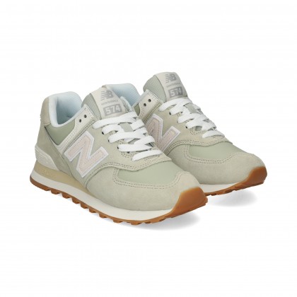 DEPORTIVO ANTE+NYLON VERDE+BEIGE