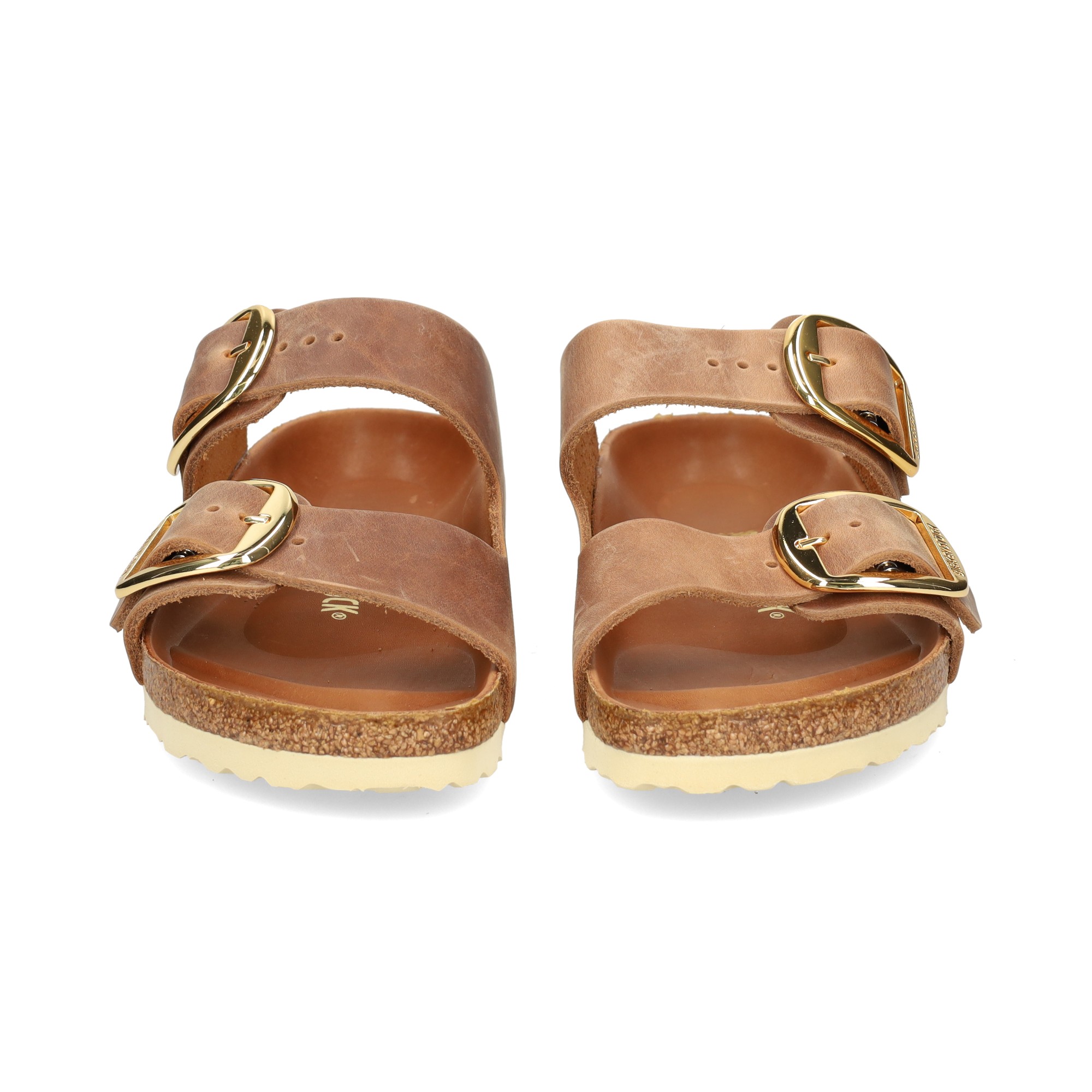 Big buckle cognac birkenstock deals