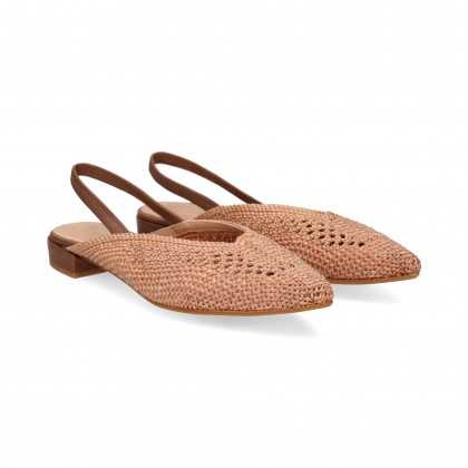 BAILARINA CS/TALON CROCHET CUERO