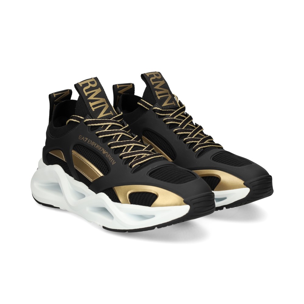 Ea7 Hombre Negro Zapatillas - Talla 10
