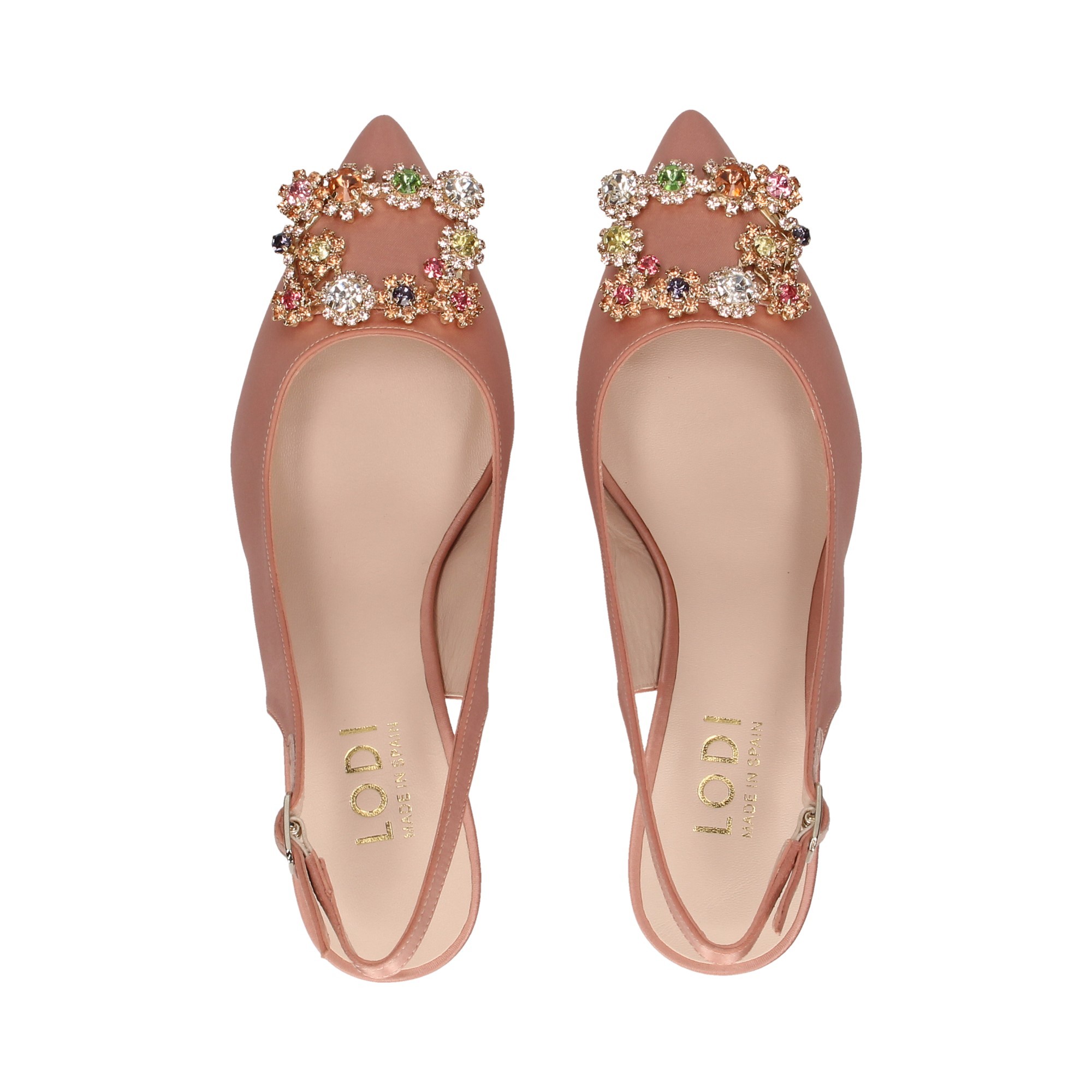 TALON OUVERT SALON ROSE CUIR ROSE