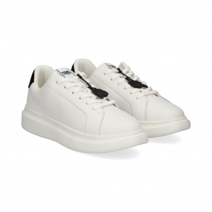 TALON NEGRO DEPORTIVO PIEL BLANCO