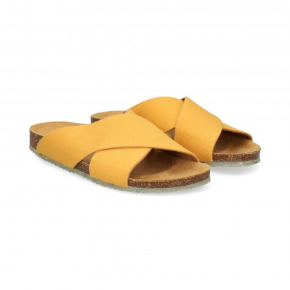 PALA CRUZADA TEXTIL AMARILLO