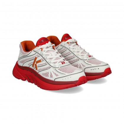 DEPORTIVO MALLA BLANCO/ROJO/NARANJA 21 - Mesh/ matt