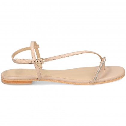ESCLAVA TIRA DIAGONAL STRASS ROSA LIGHT PINK