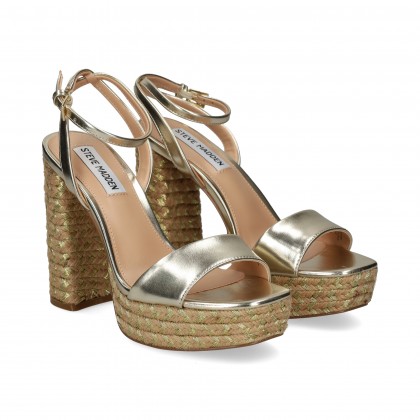 Steve madden jewel espadrille wedge sandal gold deals