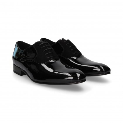 BLUCHER SMOOTH PATENT LEATHER/BLACK FRONT