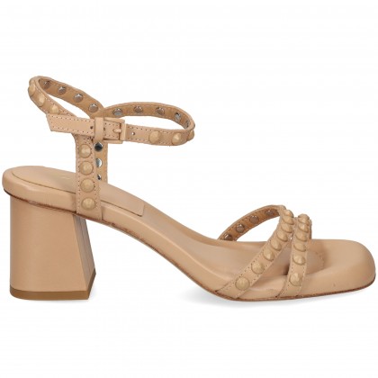 SANDALIA PULSERA TACHAS BEIGE 05 SKIN/SKIN