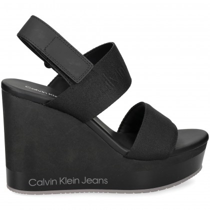 SANDALIA 2 TIRAS TEXTIL NEGRO 0GO BLACK