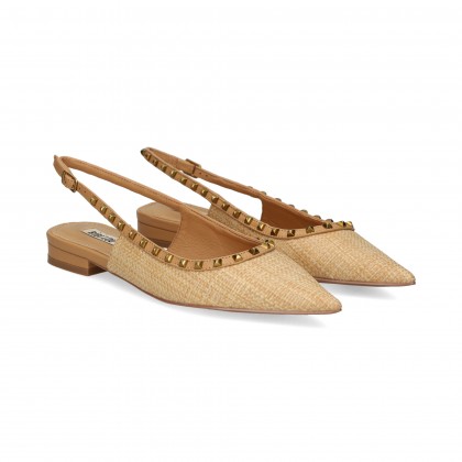 SIN TALON RAFIA BEIGE