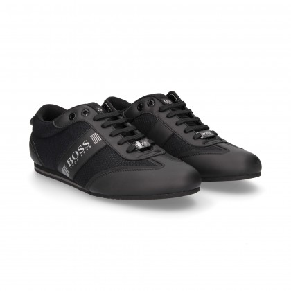 DEPORTIVO CORDONES MALLA NEGRO 