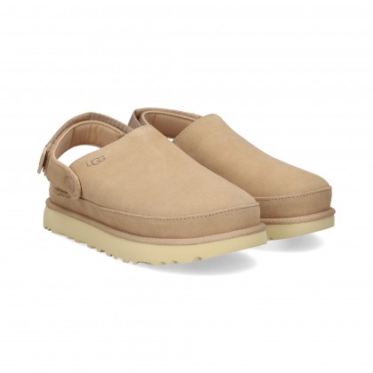 ZUECO VELCRO TALON ANTE BEIGE