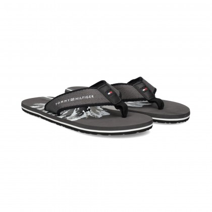 FLIP FLOP PALMERA TEXTIL GRIS