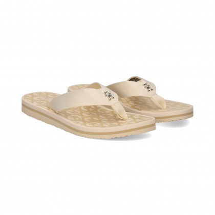 FLIP FLOP TEXTIL BEIGE