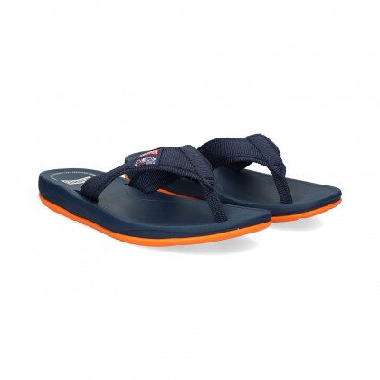 FLIP FLOP WEBBING NARANJA+AZUL