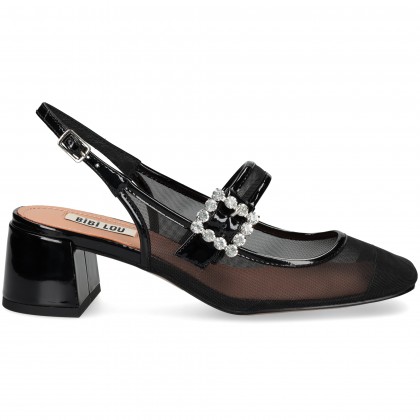 SIN TALON HEBILLA MALLA NEGRO PRETO